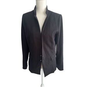 WHITE HOUSE BLACK MARKET WHBM Black Hook Collared Blazer Jacket Size 10